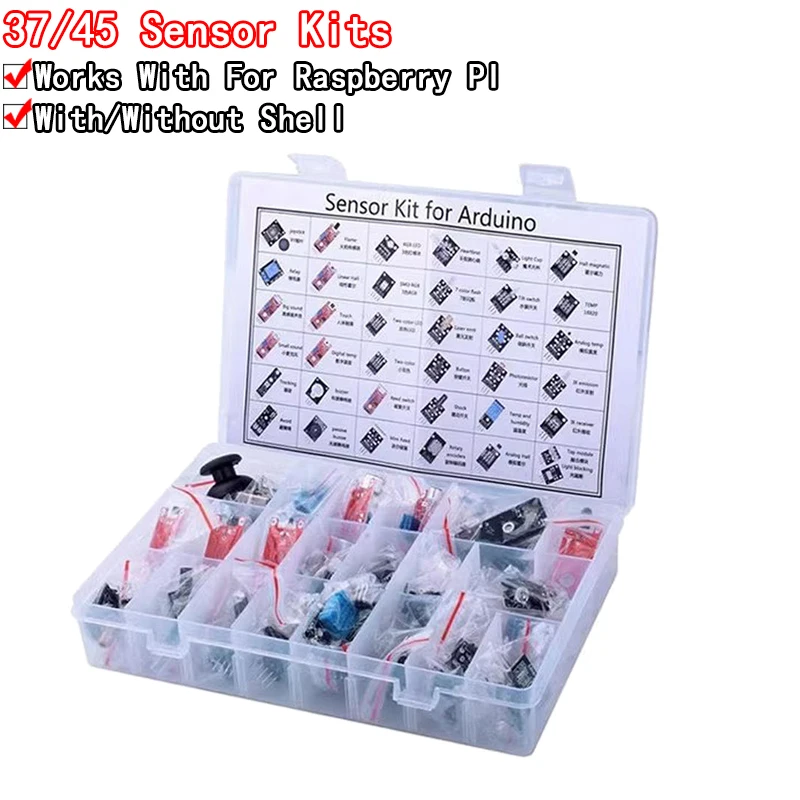 Arduino Sensor Kit 37 Modules Starter - For arduino 45 in 1 Sensors